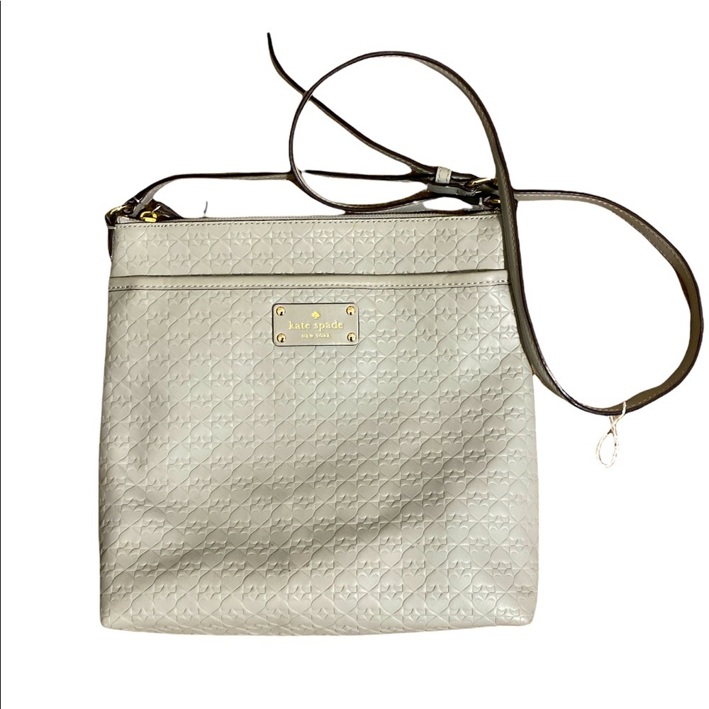 Kate Spade ♠️ Light Gray Crossbody